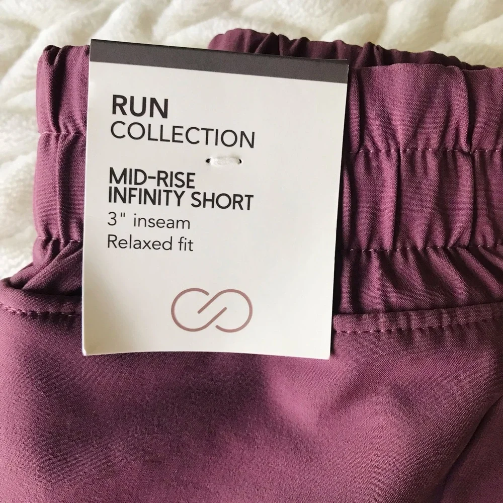 CALIA Women's Mid Rise Infinity Run Short, NWT, Mauve